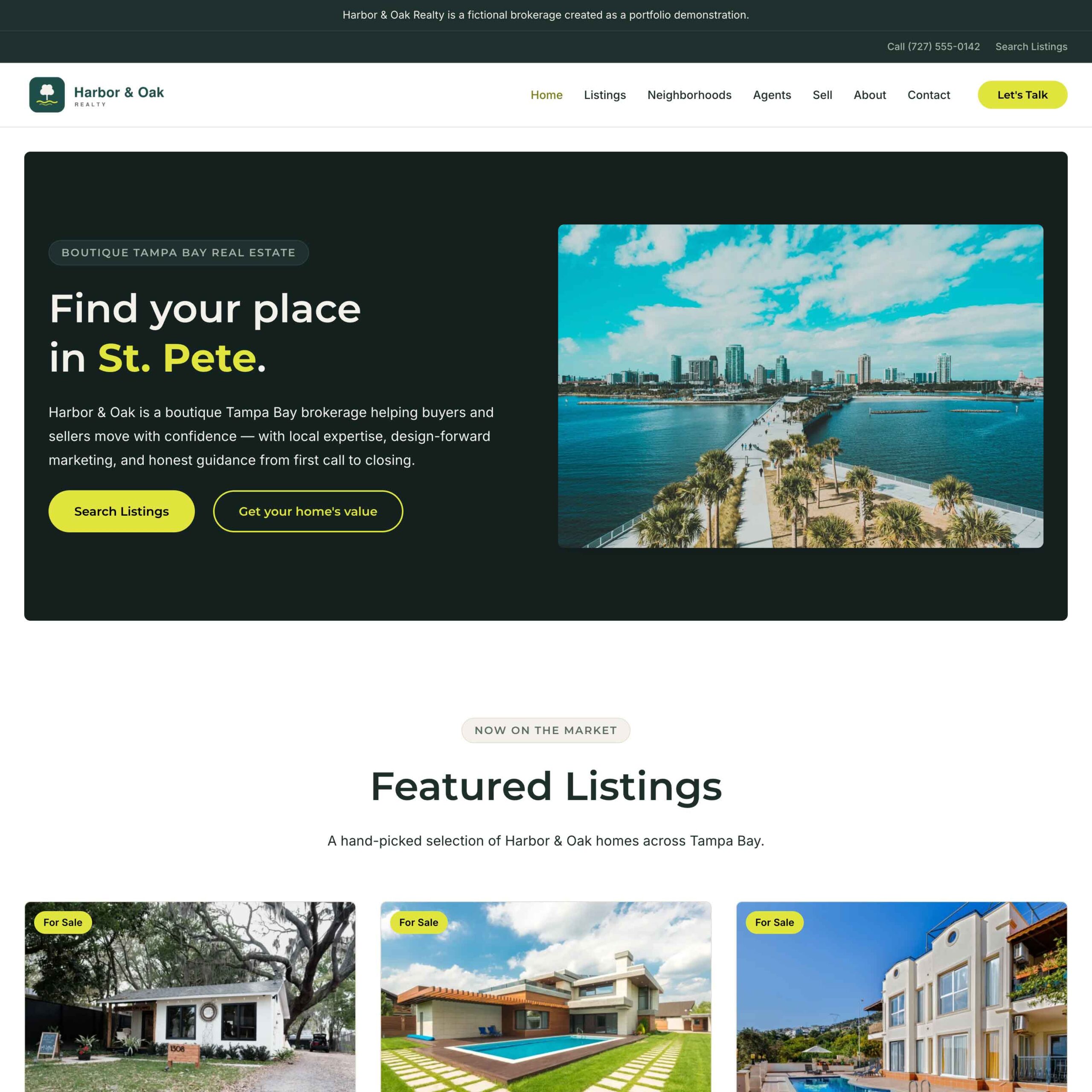Harbor & Oak Realty (demo)